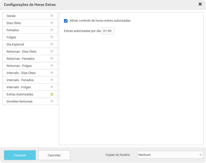 Opção no Ponto Web
