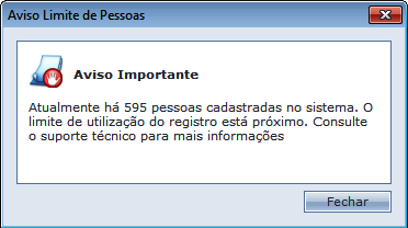 Aviso de Limite de Pessoas
