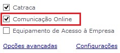 Opção Comunicação Online