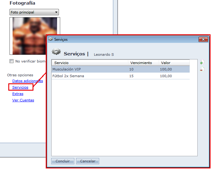 Registrar Servicio - Miembro